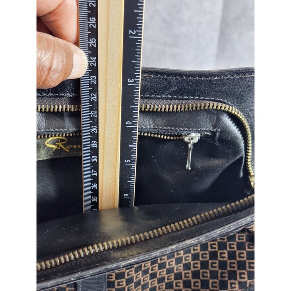 RONORA Vtg Suede Genuine Leather Y2K Shoulder Bag Handbag Purse Made In Italy - Picture 15 of 15